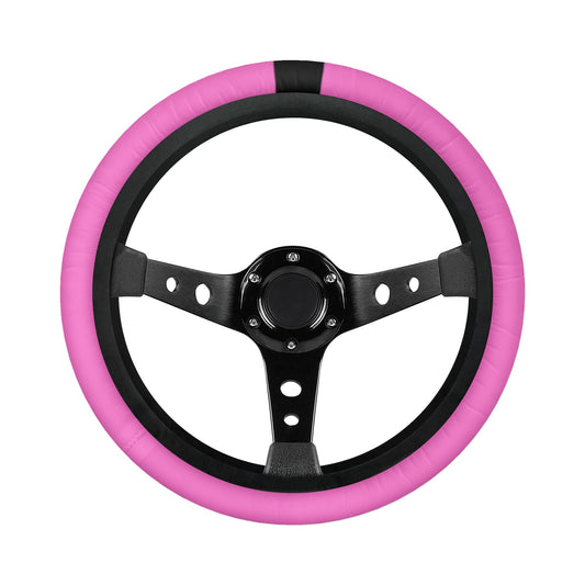 Pink Steering Wheel Cover Stripe