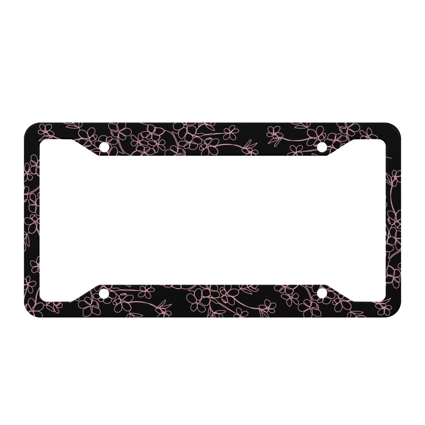 Cherry License Plate Frame - Black