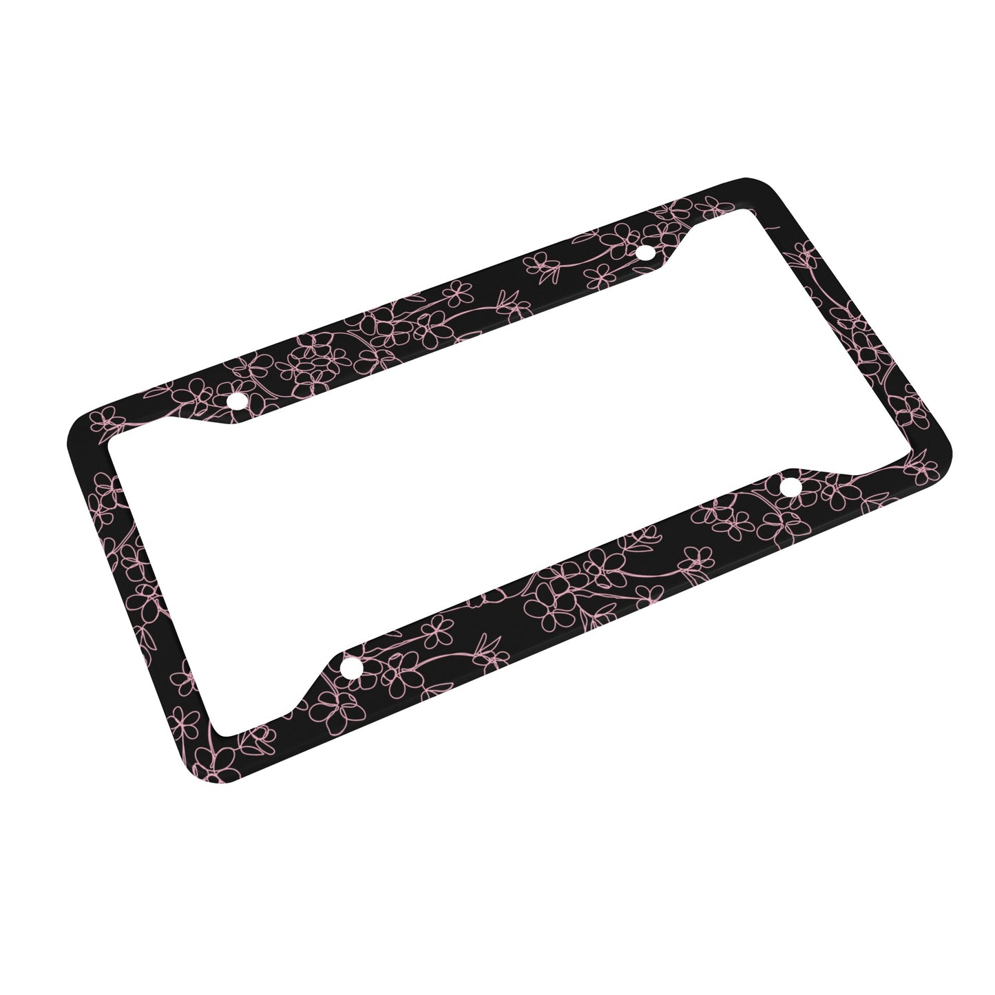 Cherry License Plate Frame - Black