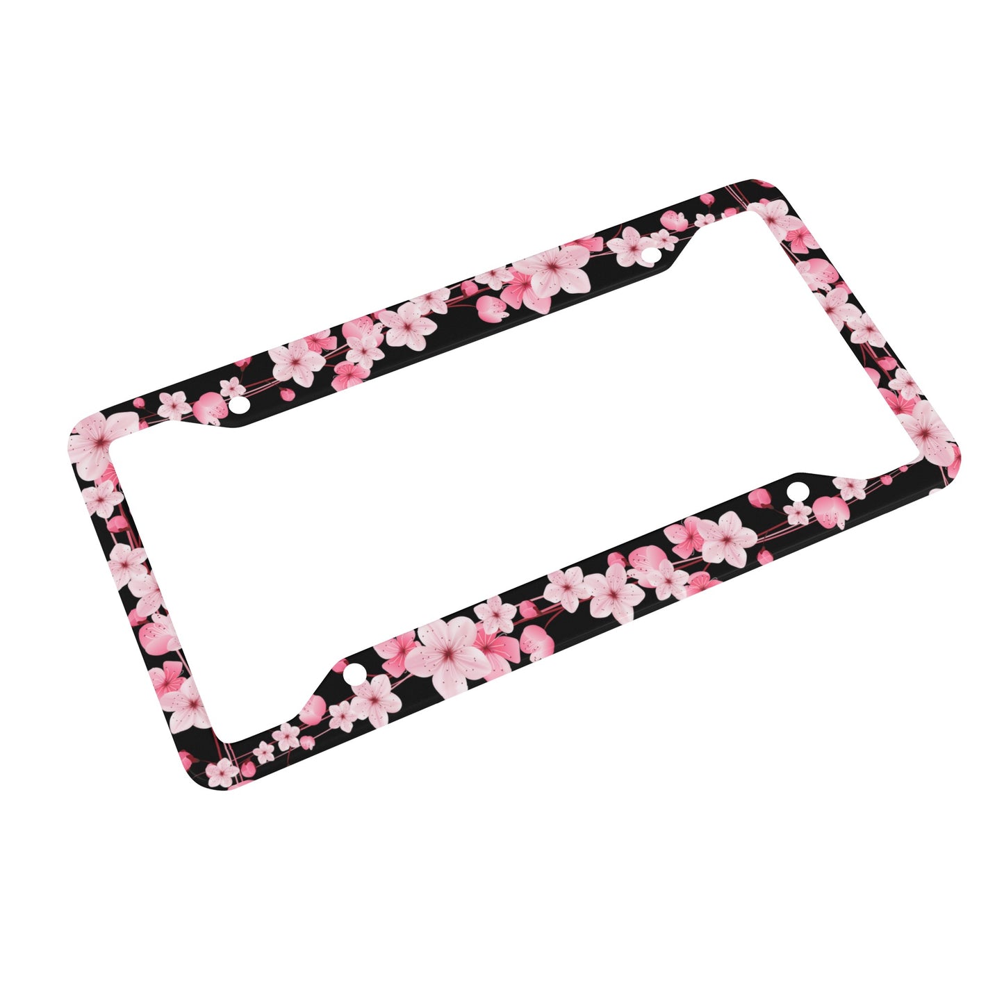 Sakura License Plate Frame - Black