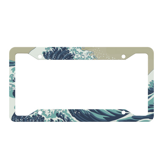 Kanagawa Wave License Plate Frame