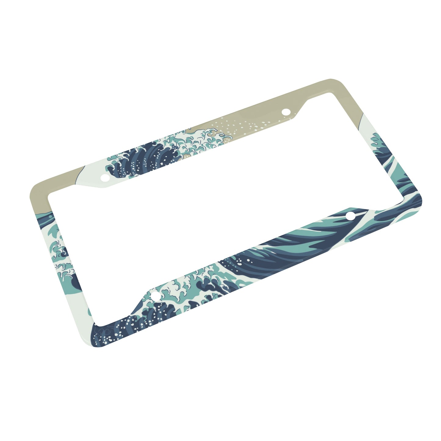 Kanagawa Wave License Plate Frame