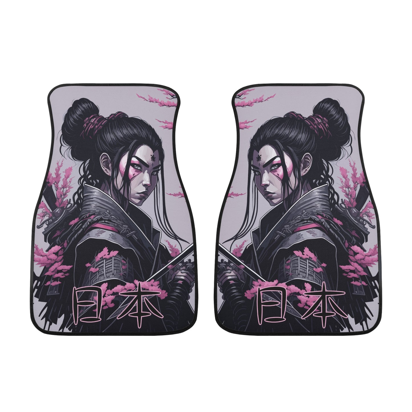 Samurai Girl Car Floor Mats