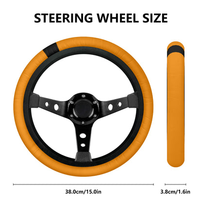 Yellow Steering Wheel Cover Stripe