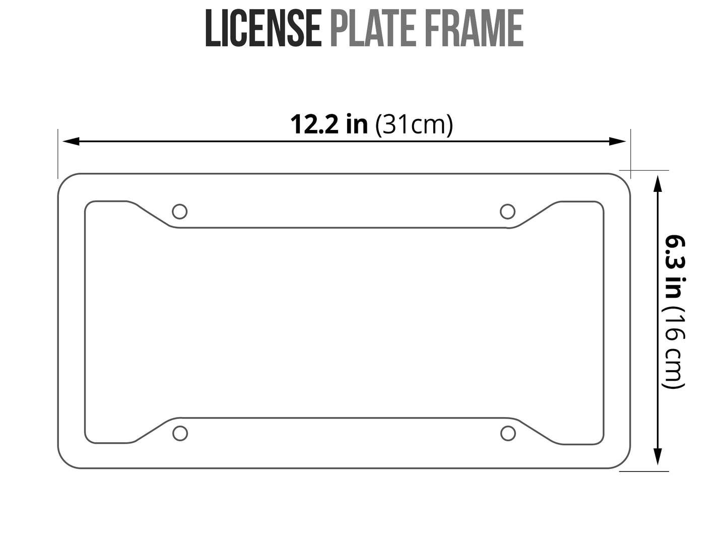 Made In Japan License Plate Frame