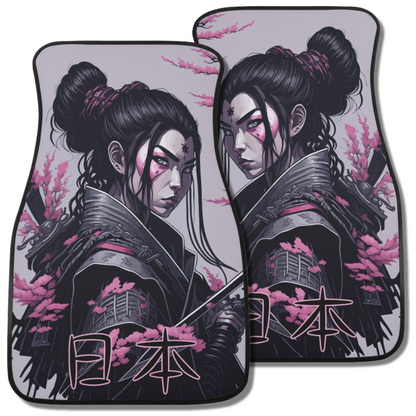 Samurai Girl Car Floor Mats