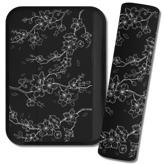 Cherry Blossom Sakura Seat Belt Pads