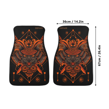 Kitty Samurai Car Floor Mats