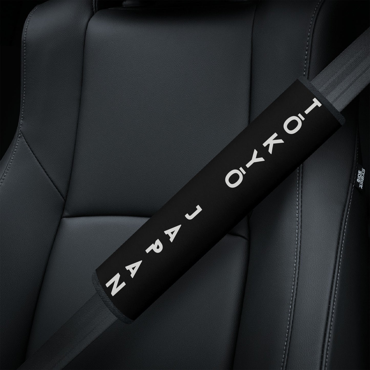 Tokyo Japan Seat Belt Pads - Black