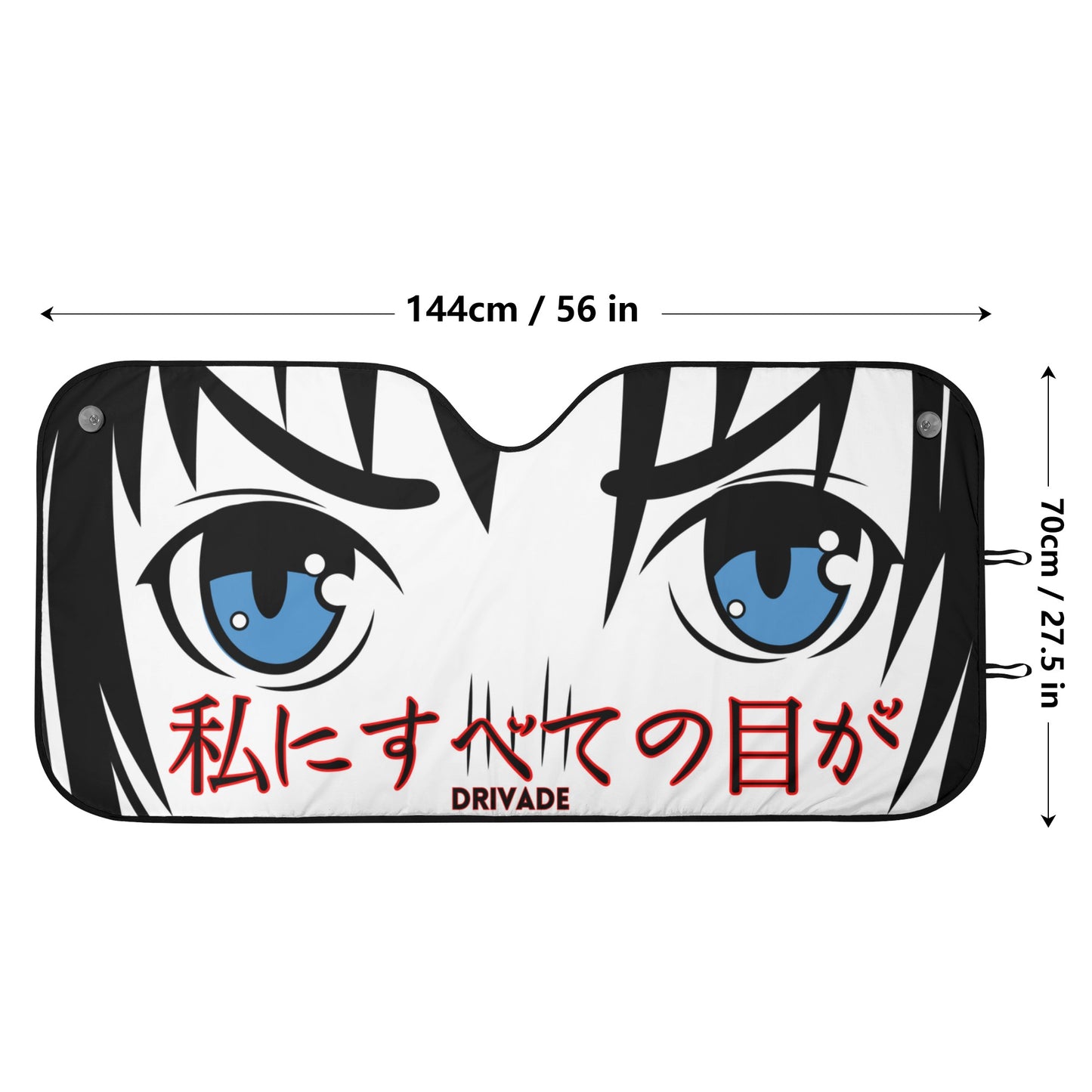 Anime eyes Car Sunshade