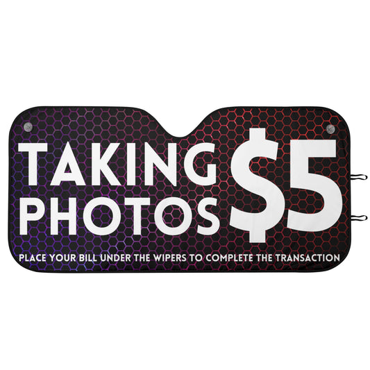 $5 Taking Photos Car Sunshade