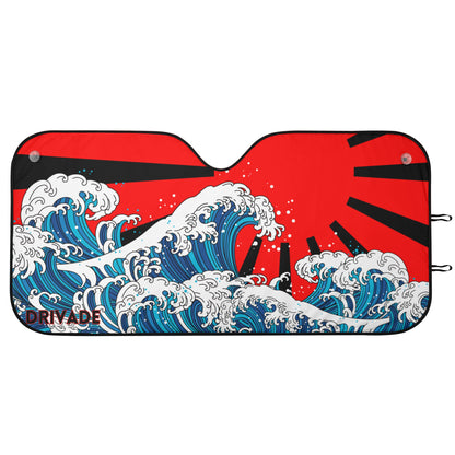 Kanagawa wave JDM Car Sunshade