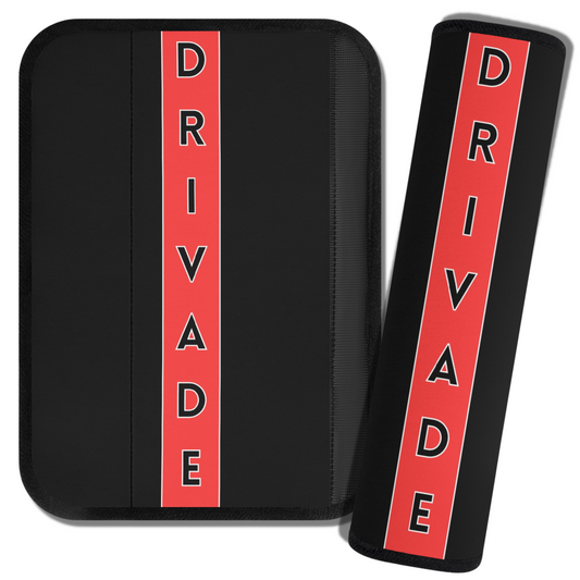 Drivade Essential Seat Belt Pads - Red