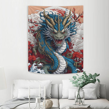 Japanese Dragon Tapestry Wall Hanging