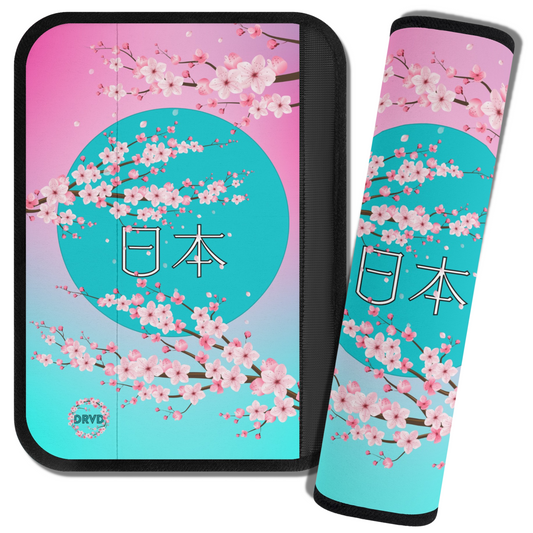 Sakura Blossom Seat Belt Pads