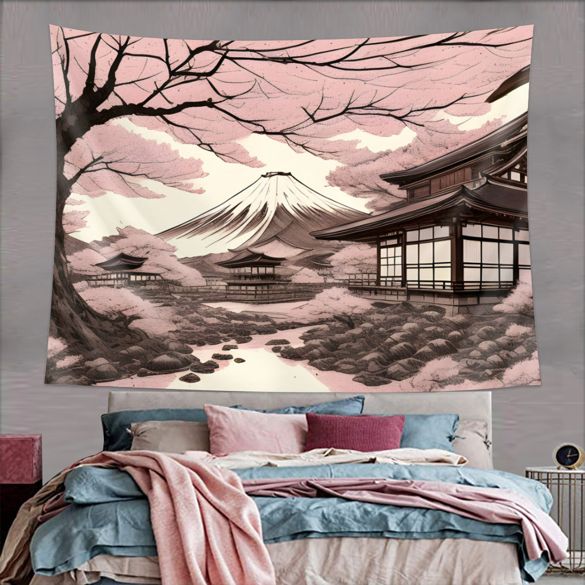 Japanese Mount Fuji Tapestry Wall Hanging