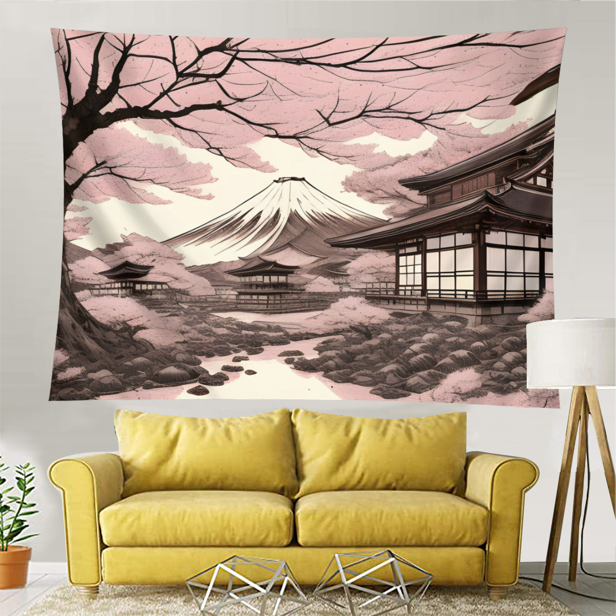 Japanese Mount Fuji Tapestry Wall Hanging