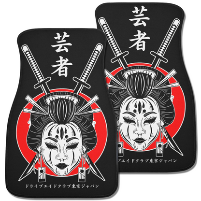 Geisha Katana Car Floor Mats