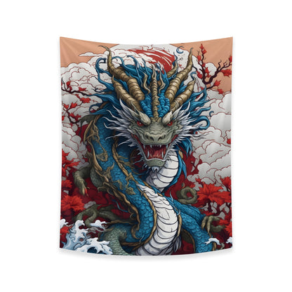 Japanese Dragon Tapestry Wall Hanging