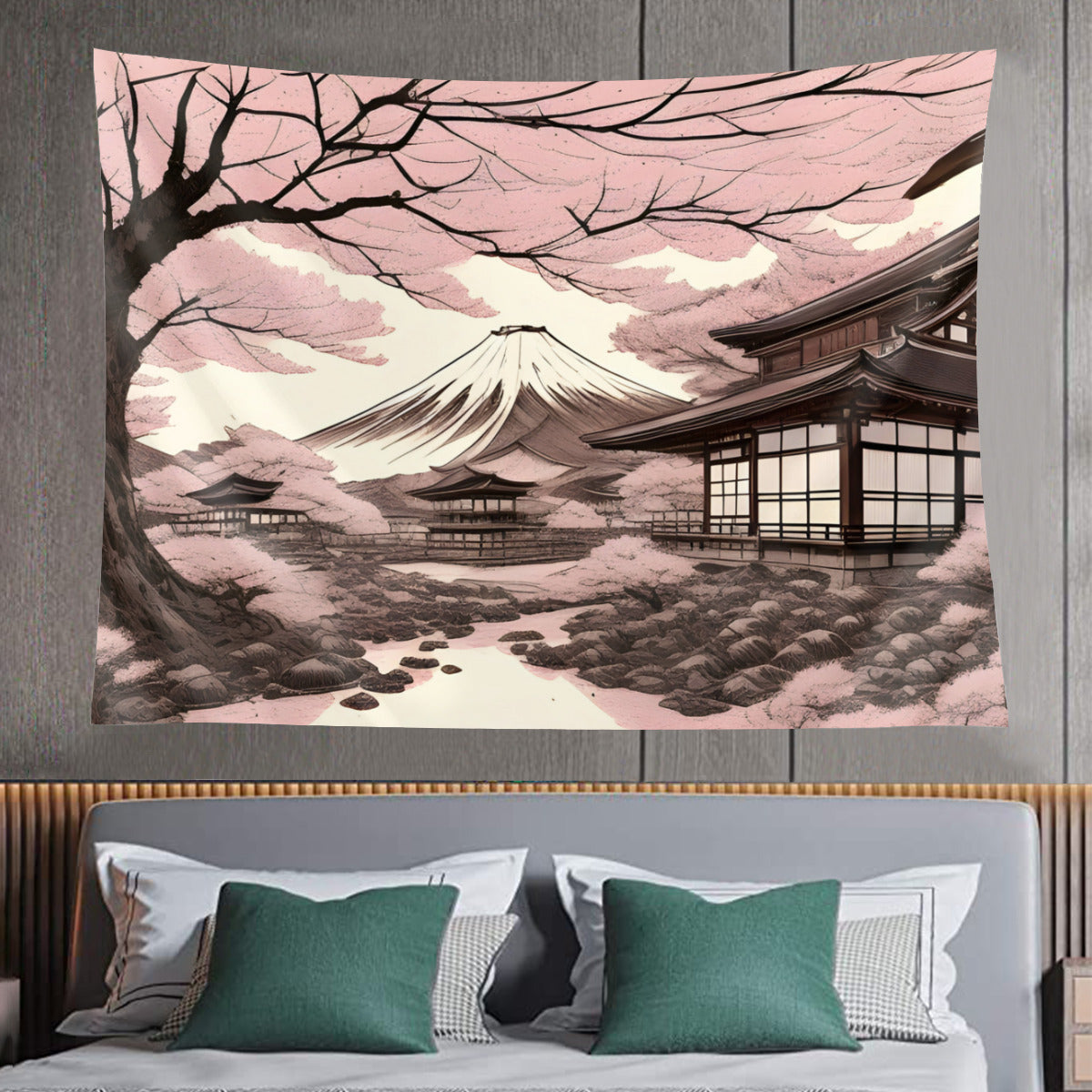 Japanese Mount Fuji Tapestry Wall Hanging