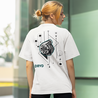 Turbo Graphic Unisex tee Teal