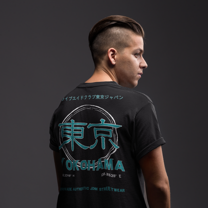 Yokohama Unisex tee Dark - Teal