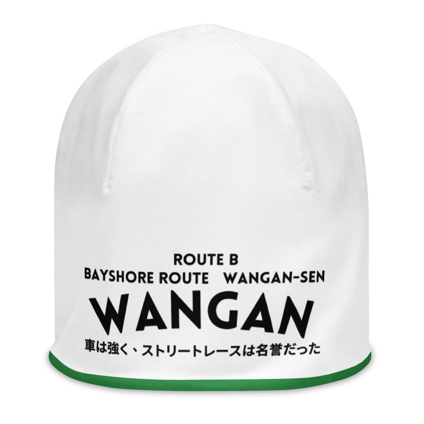 Wangan Route B Beanie hat - White