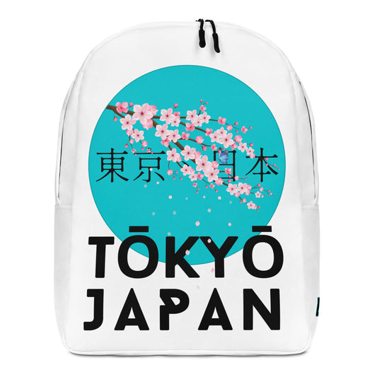 Tokyo Japan Cherry Blossom Minimalist Backpack