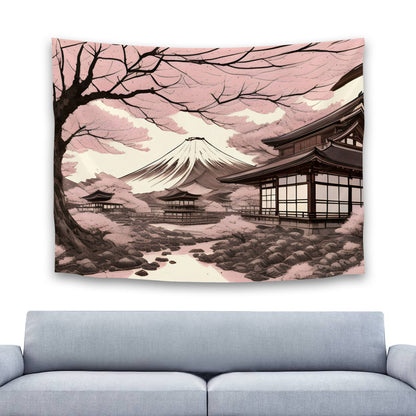 Japanese Mount Fuji Tapestry Wall Hanging