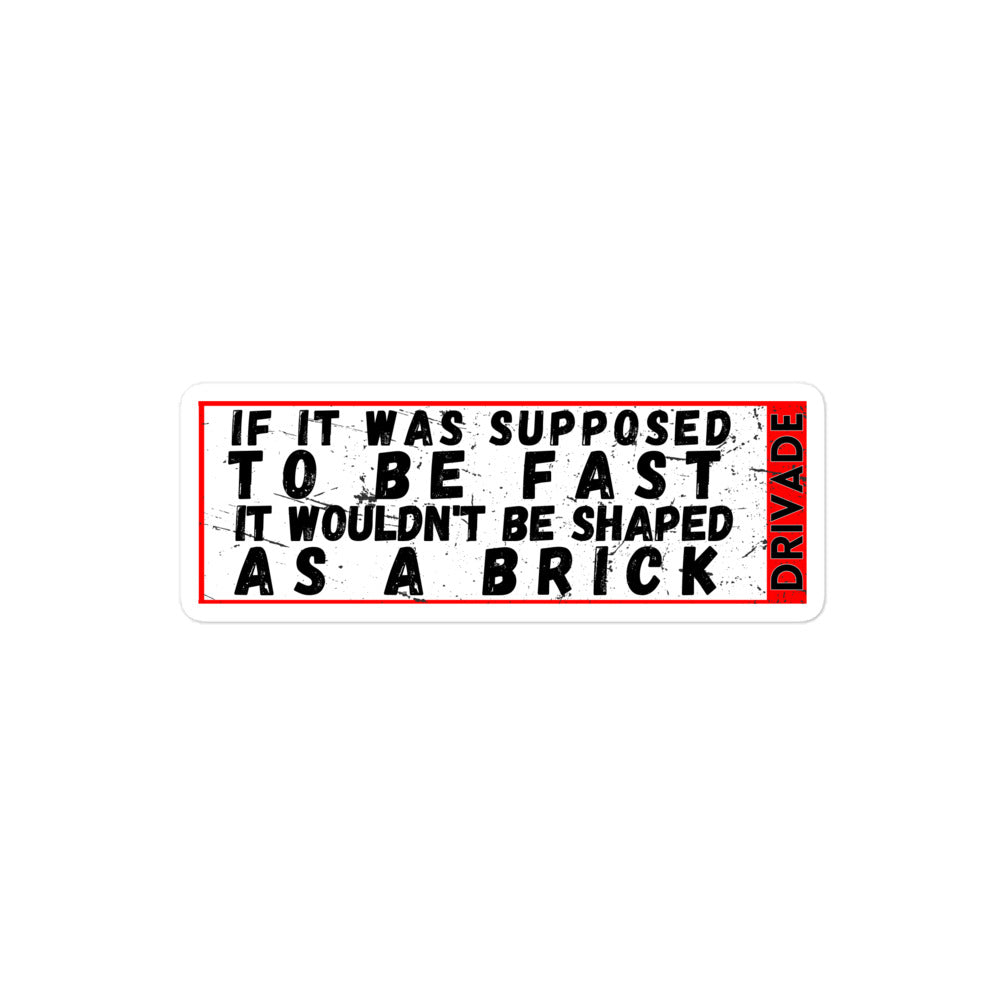 Brick Shaped Sticker