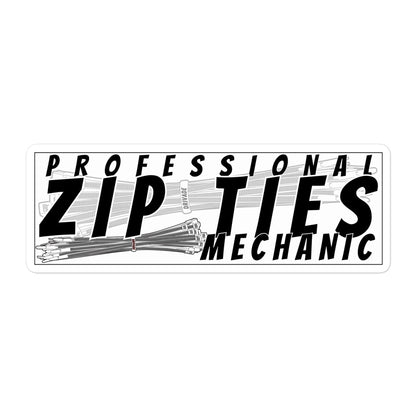 Professional Zip Ties Mechanic Sticker