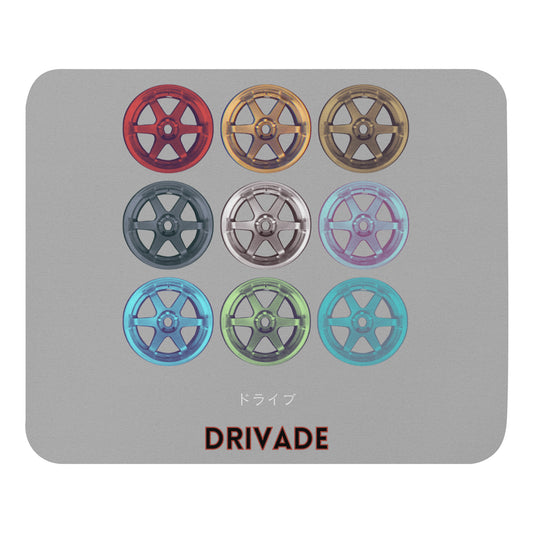 Colorful Rims Mouse pad - Gray