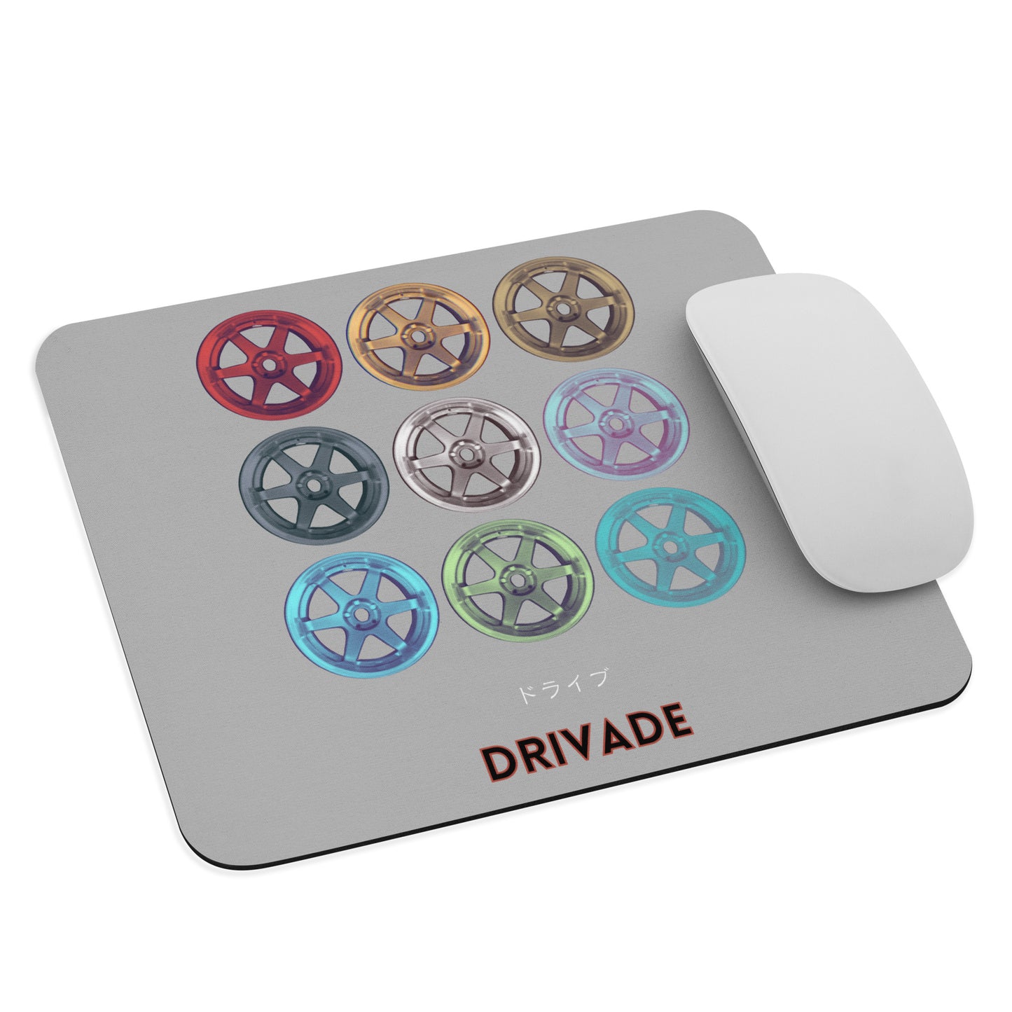 Colorful Rims Mouse pad - Gray