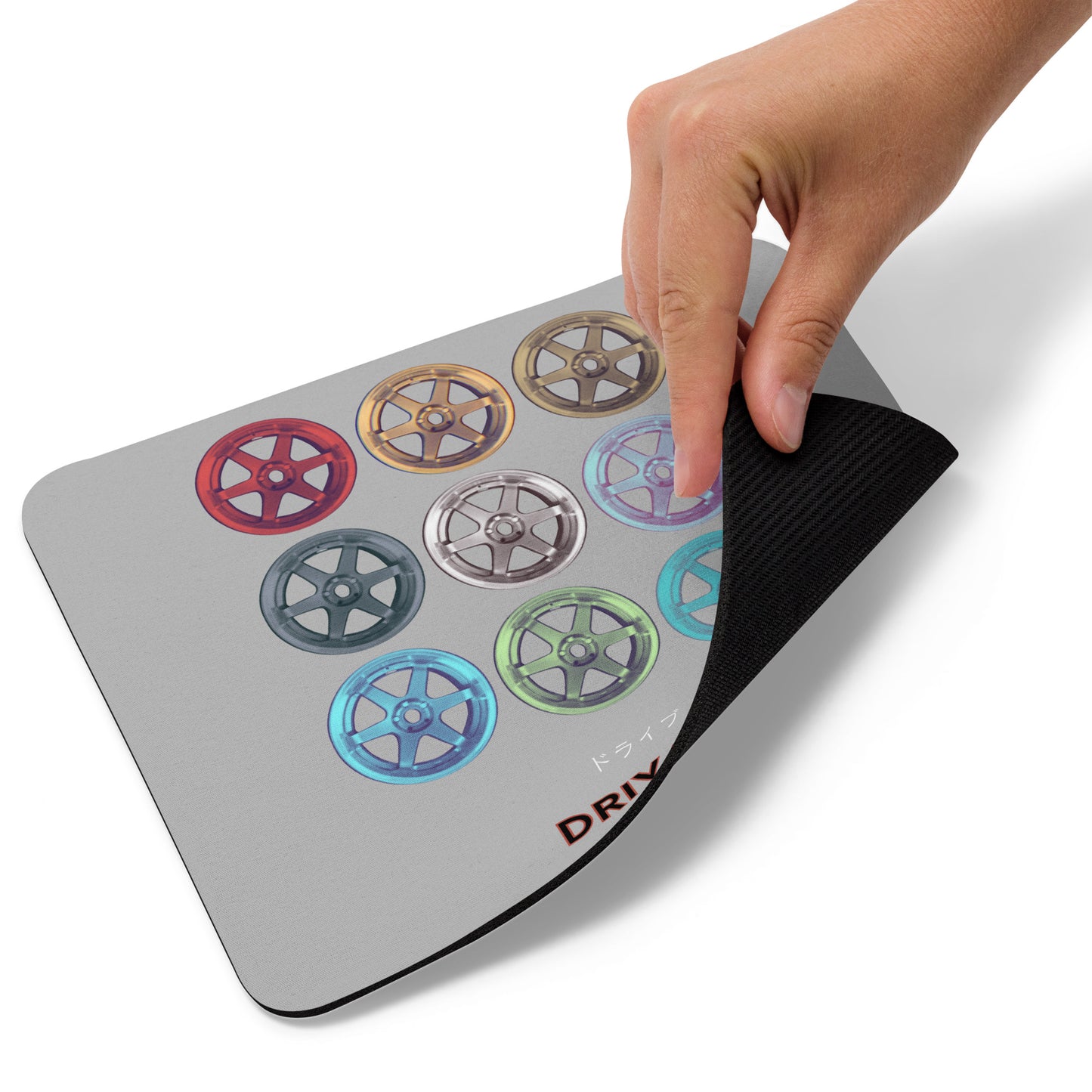 Colorful Rims Mouse pad - Gray