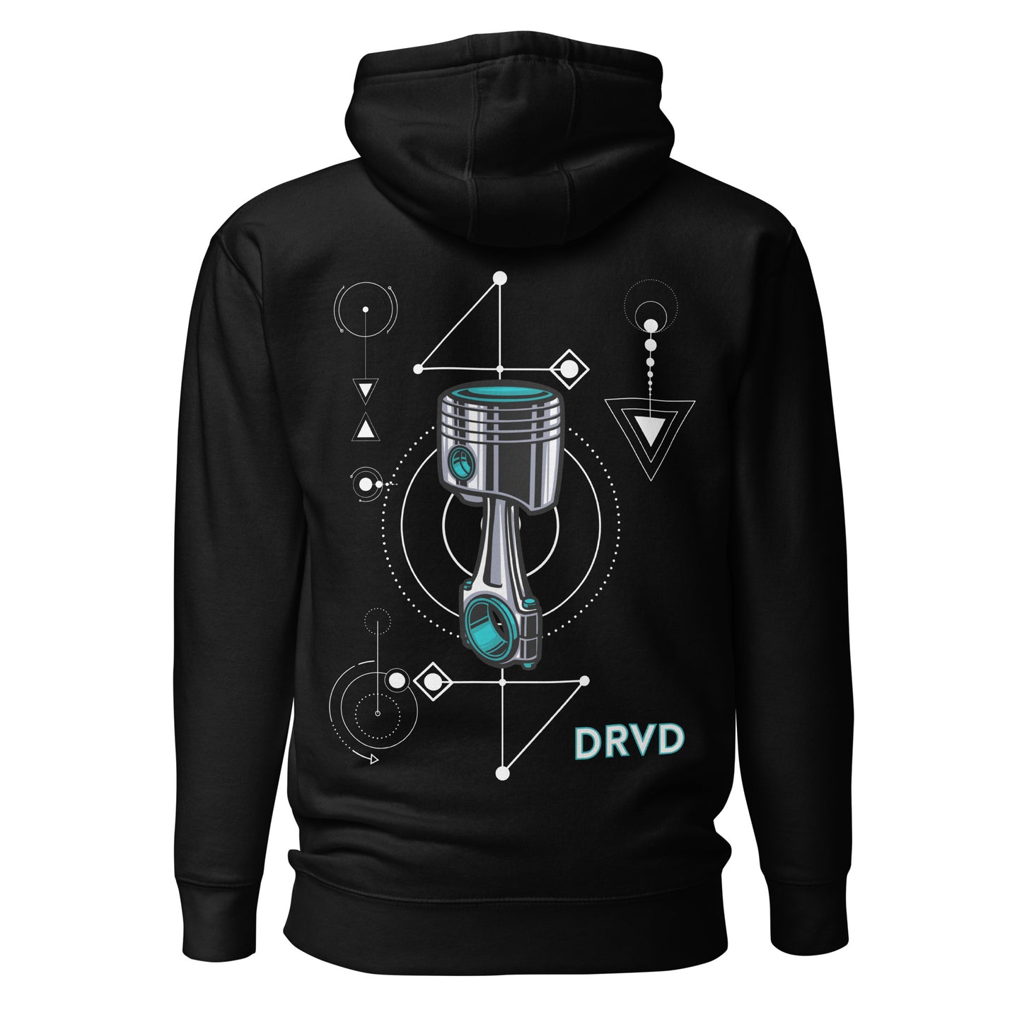 Piston Graphic Unisex Hoodie Teal