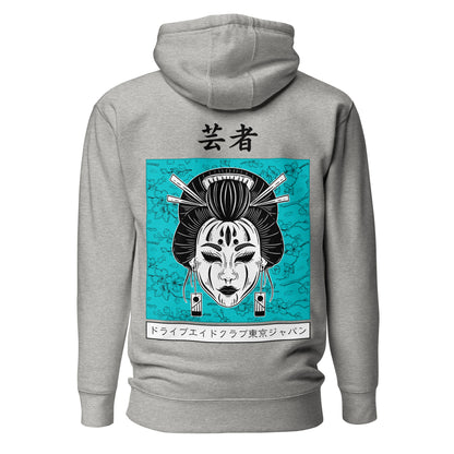 Geisha Blue Blossom Unisex Hoodie