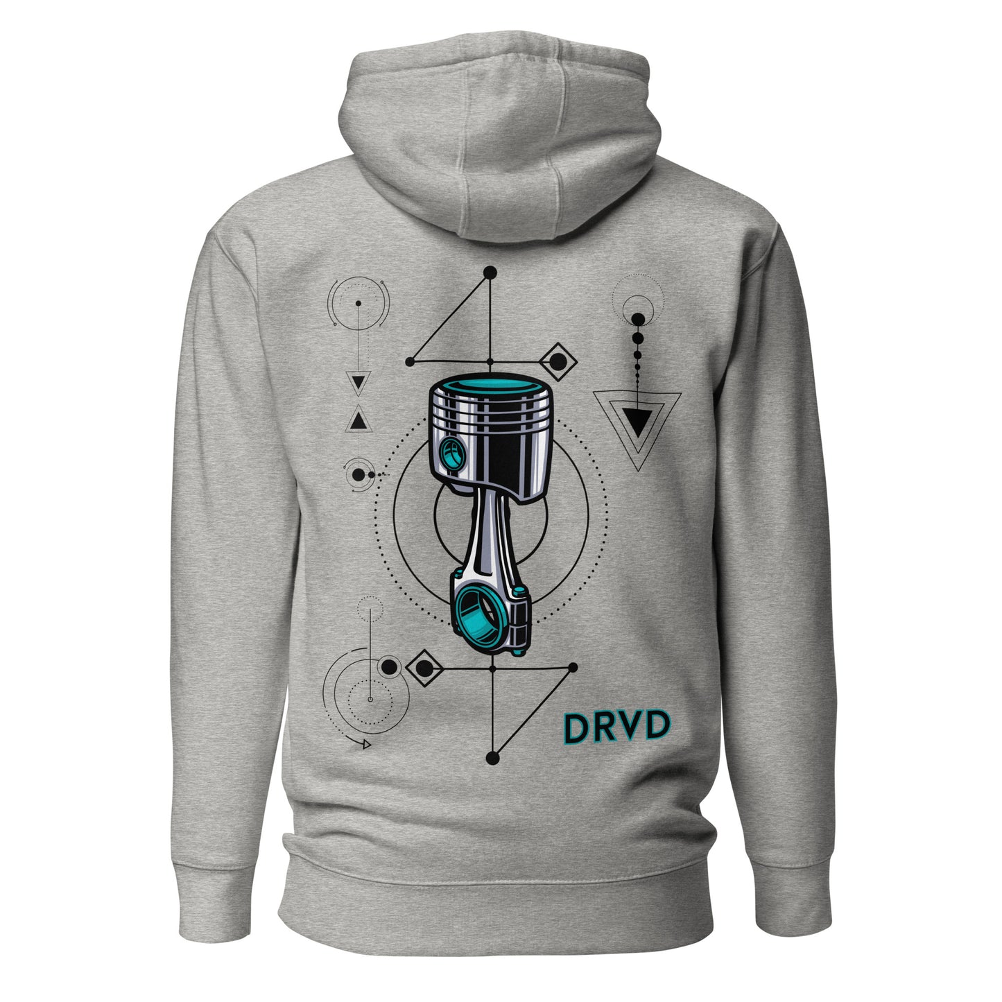 Piston Graphic Unisex Hoodie Teal