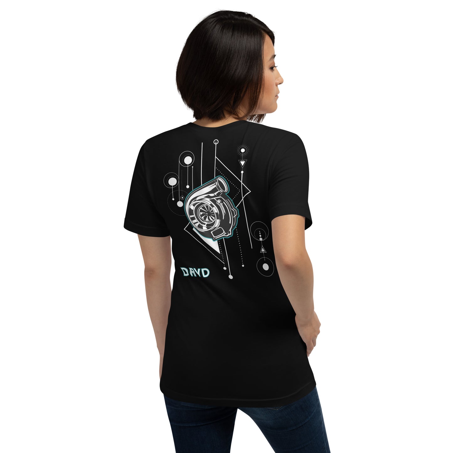 Turbo Graphic Unisex tee Teal