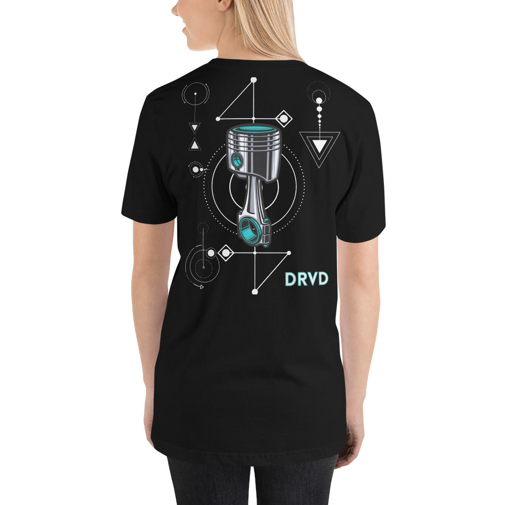 Piston Graphic Unisex tee Teal