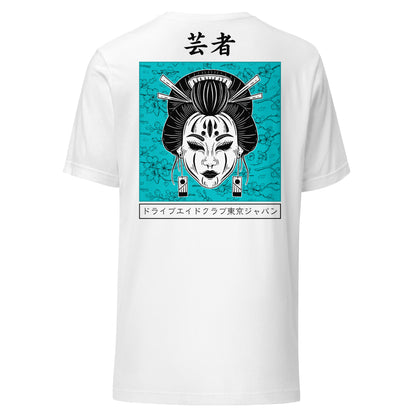 Geisha Blue Blossom Unisex t-shirt