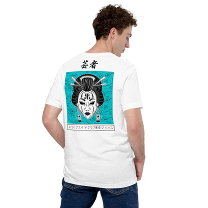 Geisha Blue Blossom Unisex t-shirt