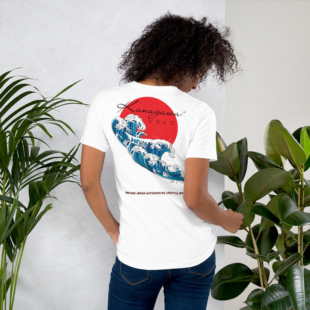 Kanagawa wave Modern Unisex tee